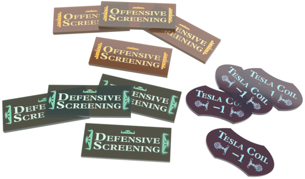 LEVIATHANS THE GREAT WAR ACRYLIC TOKEN SET (Pre-Order)