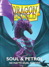 DRAGON SHIELD SLEEVES DUAL MATTE SOUL AND PETROL 100CT (Special Order)