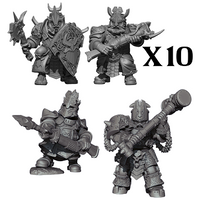 KOW VANGUARD ABYSSAL DWARF WARBAND SET (Special Order)