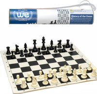 CHESS SET, ROLLUP 17" VINYL W/HANDLE (Special Order)