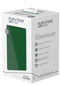 UG FLIP N TRAY DECK CASE MONOCOLOR GREEN 100+ (Special Order)