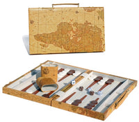 BACKGAMMON, 15" TAN MAP (Special Order)