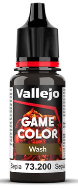 VALLEJO: GAME COLOR SEPIA WASH 17ML (Special Order)
