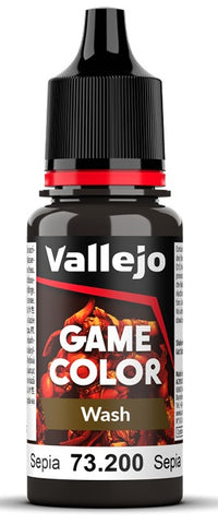 VALLEJO: GAME COLOR SEPIA WASH 17ML (Special Order)