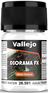 VALLEJO: DIORAMA TEXTURES TRANSPARENT WATER 35ML (Special Order)