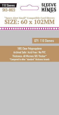 SK 'SPACE ALERT COMPATIBLE' SLEEVES 60MM X 102MM (Special Order)