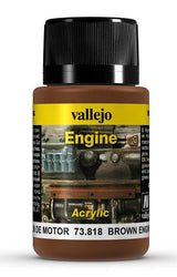 VALLEJO: WEATHERING BROWN ENGINE SOOT (40ML) (Special Order)