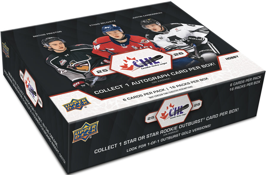 2025-26 Upper Deck CHL Hockey Hobby Box