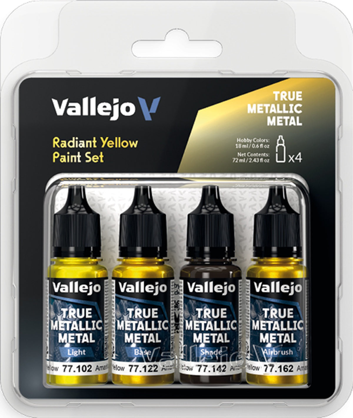 VALLEJO: TRUE METALLIC METAL RADIANT YELLOW PAINT SET (Pre-Order)