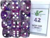 SET OF 12D6 PIPS DICE: DIFFUSION 42 18MM (Special Order)