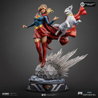 SUPERGIRL & KRYPTO 1:10 SCALE STATUE