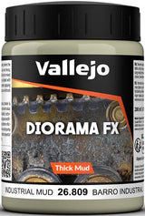 VALLEJO: DIORAMA TEXTURES INDUSTRIAL THICK MUD 200ML (Special Order)