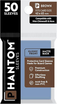 PHANTOM SLEEVES GLOSS/MATTE BROWN SIZE (43MM X 65MM) (Special Order)