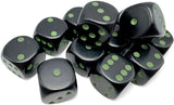 OPAQUE 12D6 BLACK/GREEN 16MM (Special Order)
