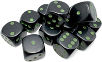 OPAQUE 12D6 BLACK/GREEN 16MM (Special Order)