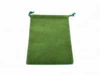 SUEDECLOTH DICE BAG - SMALL GREEN (Special Order)