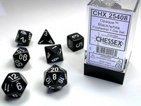 OPAQUE 7-DIE SET BLACK/WHITE (Special Order)