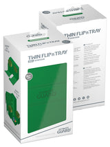 UG TWIN FLIP N TRAY DECK CASE MONOCOLOR GREEN 200+ (Special Order)