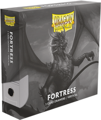 DRAGON SHIELD FORTRESS CARD DRAWERS VERTICAL 3 ROW WHITE (Special Order)