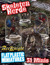 FLAT PLASTIC MINIATURES: SKELETONS HORDE (Special Order)