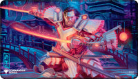 UP PLAYMAT MTG COMMANDER SERIES THREE COLOR WEDGE ISSHIN STITCHED (Special Order)