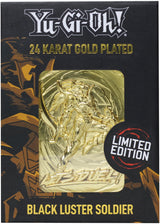 YU-GI-OH! LIMITED EDITION 24K GOLD PLATED BLACK LUSTER SOLDIER METAL CARD (Special Order)
