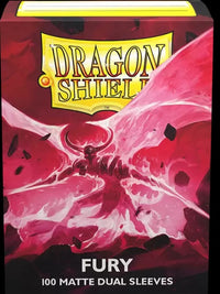 DRAGON SHIELD SLEEVES DUAL MATTE FURY 100CT (Special Order)