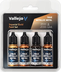 VALLEJO: TRUE METALLIC METAL IMPERIAL GOLD PAINT SET (Special Order)