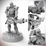 STARFINDER MASTERCLASS MINIS - HALF-ORC SOLDIER (Special Order)