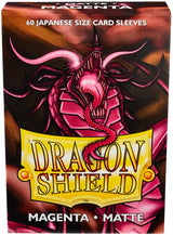 DRAGON SHIELD SLEEVES JAPANESE MATTE MAGENTA 60CT (Special Order)