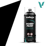 VALLEJO: AEROSOL BLACK PRIMER 400 ML (Special Order)