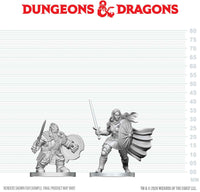 DND UNPAINTED MINIS WV29 DWARF FIGHTER & ORC PALADIN (Special Order)