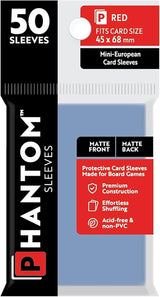 PHANTOM SLEEVES MATTE RED SIZE (45MM X 68MM) 50CT (Special Order)