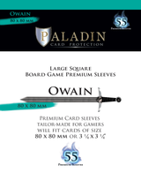 B&D PALADIN PREMIUM SLEEVES LARGE SQUARE OWAIN 80MM X 80MM 55CT (Special Order)