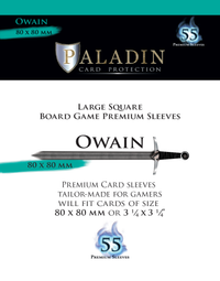 B&D PALADIN PREMIUM SLEEVES LARGE SQUARE OWAIN 80MM X 80MM (Special Order)