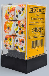 BRUSH 12D6 SUNRISE/BLACK 16MM (Special Order)