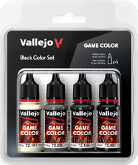 VALLEJO: GAME COLOR SET BLACK (Special Order)