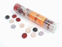GLASS STONES FROSTED MIXED COLORS QTY 40 TUBE (Special Order)