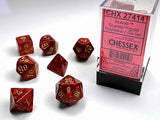 SCARAB 7-DIE SET SCARLET/GOLD (Special Order)