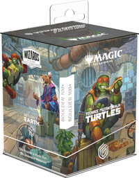 UG RTE DECK CASE BOULDER 100+ MTG TEENAGE MUTANT NINJA TURTLES - TURTLE LAIR (Special Order)
