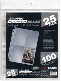 UP PAGE 4 POCKETS PLATINUM SERIES 25CT (Special Order)