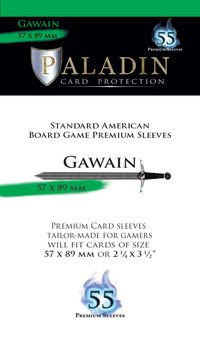 B&D PALADIN PREMIUM SLEEVES STANDARD AMERICAN GAWAIN 57MM X 89MM 55CT (Special Order)