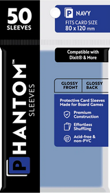 PHANTOM SLEEVES GLOSS NAVY SIZE (80MM X 120MM) 50CT (Special Order)