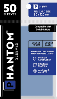 PHANTOM SLEEVES GLOSS NAVY SIZE (80MM X 120MM) (Special Order)