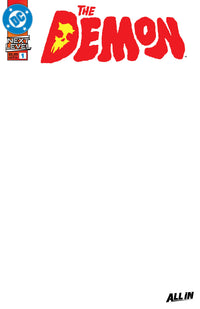 THE DEMON #1 BLANK (Special Order)