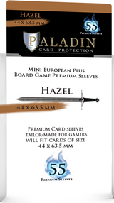 B&D PALADIN PREMIUM SLEEVES MINI EURO PLUS HAZEL 44MM X 63.5MM 55CT (Special Order)