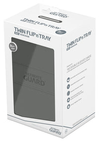 UG TWIN FLIP N TRAY DECK CASE MONOCOLOR GREY 160+ (Special Order)