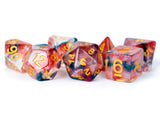 RESIN 7 DICE SET UNICORN PHOENIX ASH 16MM (Special Order)