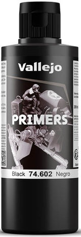 VALLEJO: SURFACE PRIMER BLACK (200ML) (Special Order)