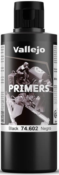 VALLEJO: SURFACE PRIMER BLACK (200ML) (Special Order)
